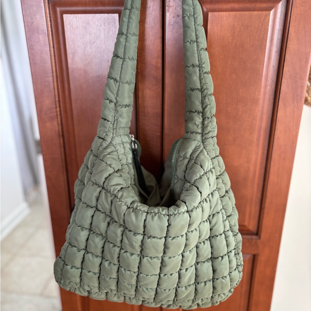 Free People Movement Green Quilted Women's Bag